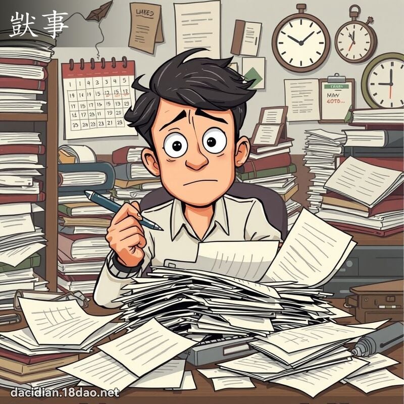 獃事 - 国语大辞典配图