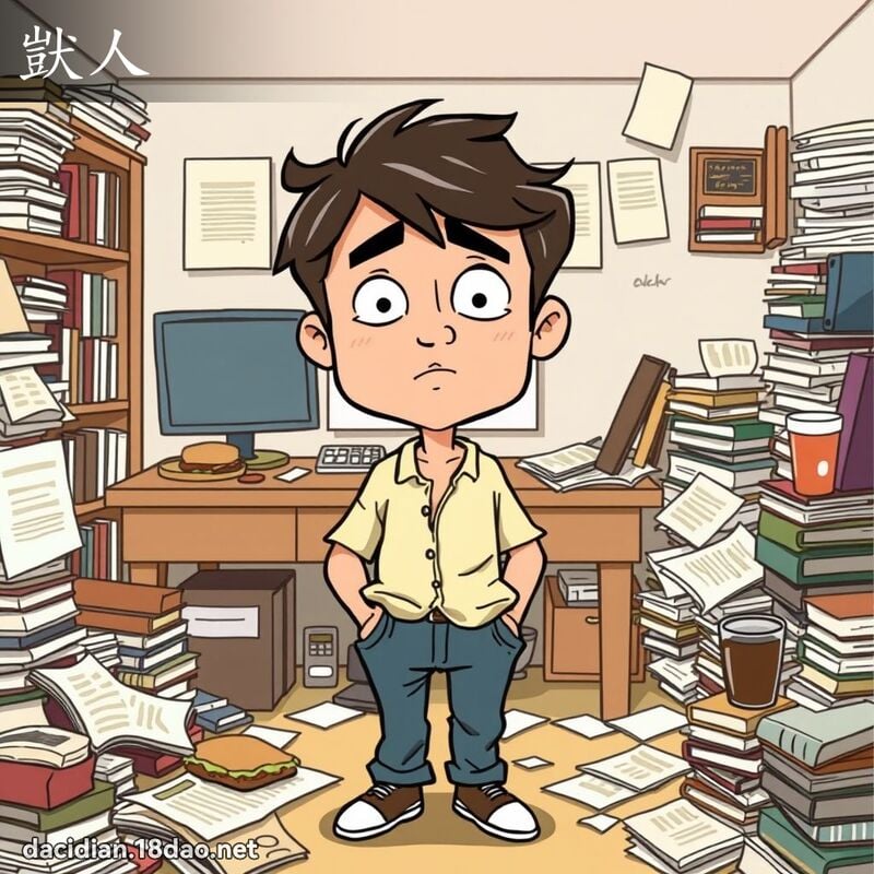 獃人 - 国语大辞典配图