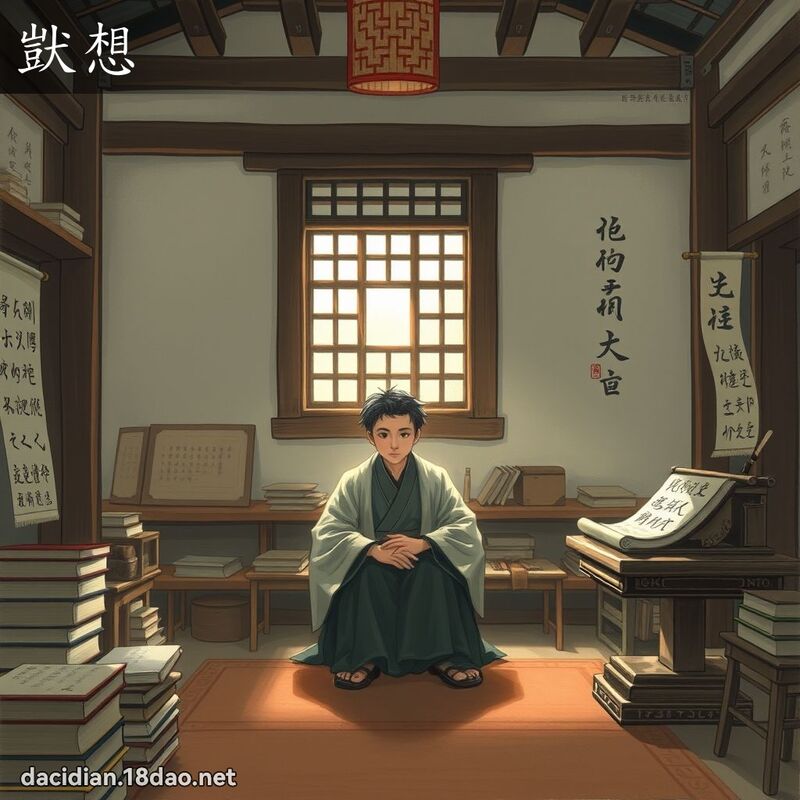 獃想 - 國語大辭典配圖