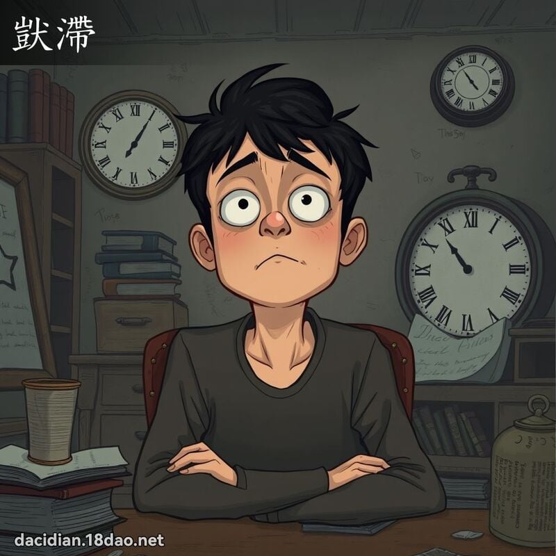 獃滯 - 國語大辭典配圖