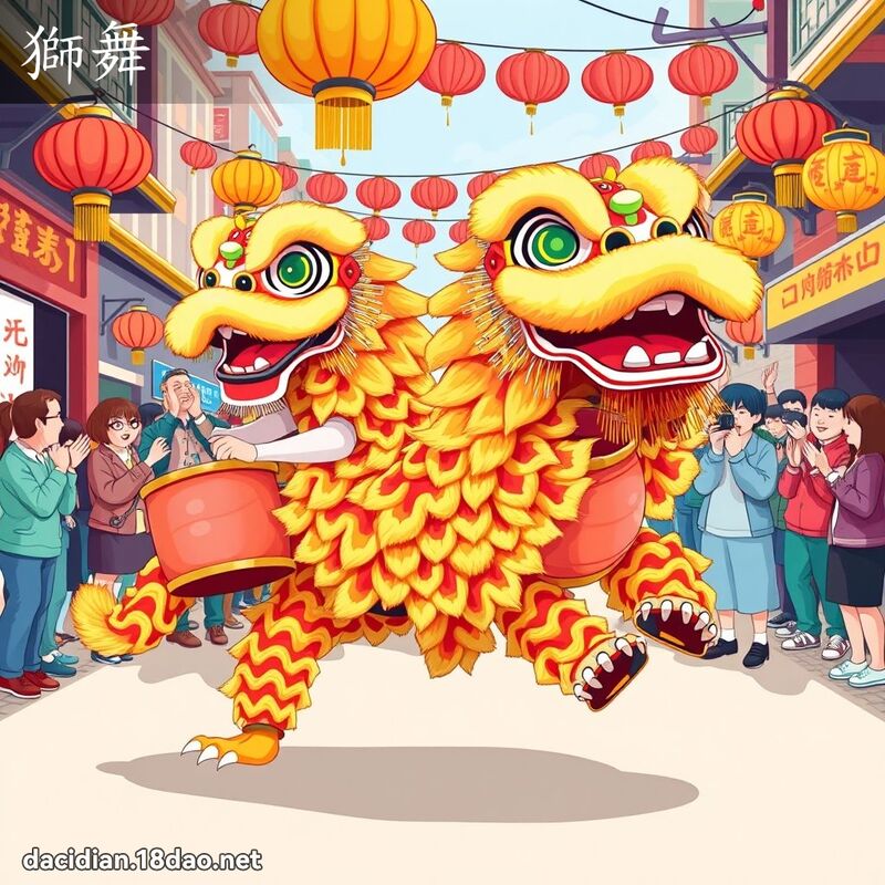 獅舞 - 國語大辭典配圖