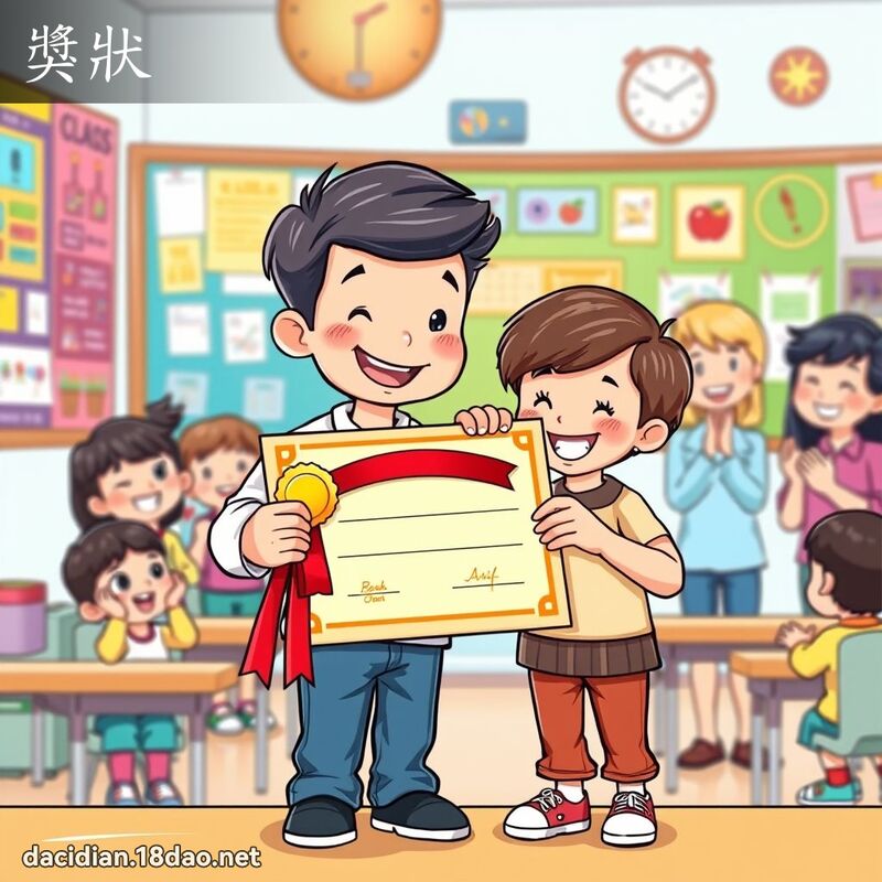奖状 - 国语大辞典配图