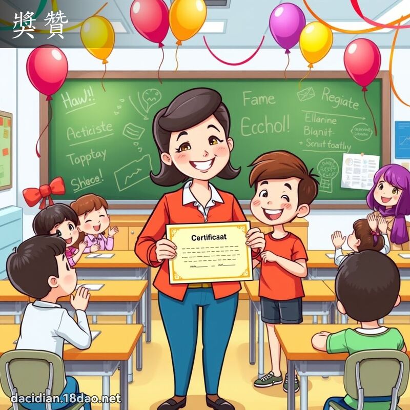 獎贊 - 國語大辭典配圖