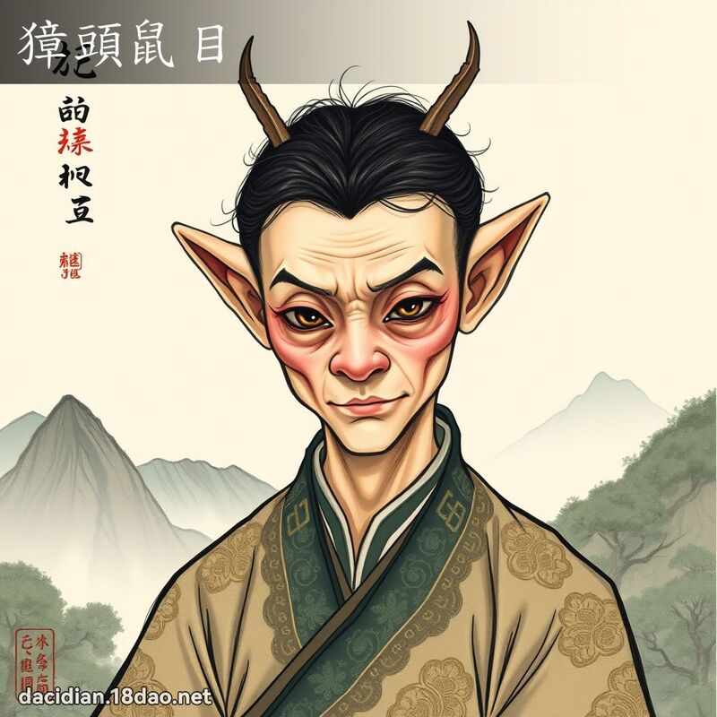 獐頭鼠目 - 國語大辭典配圖