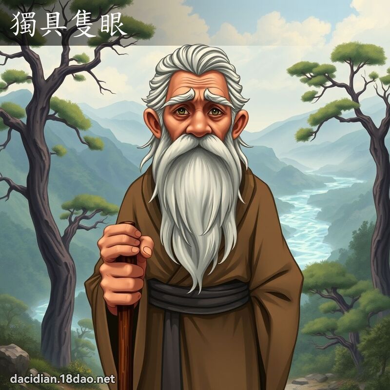 独具只眼 - 国语大辞典配图