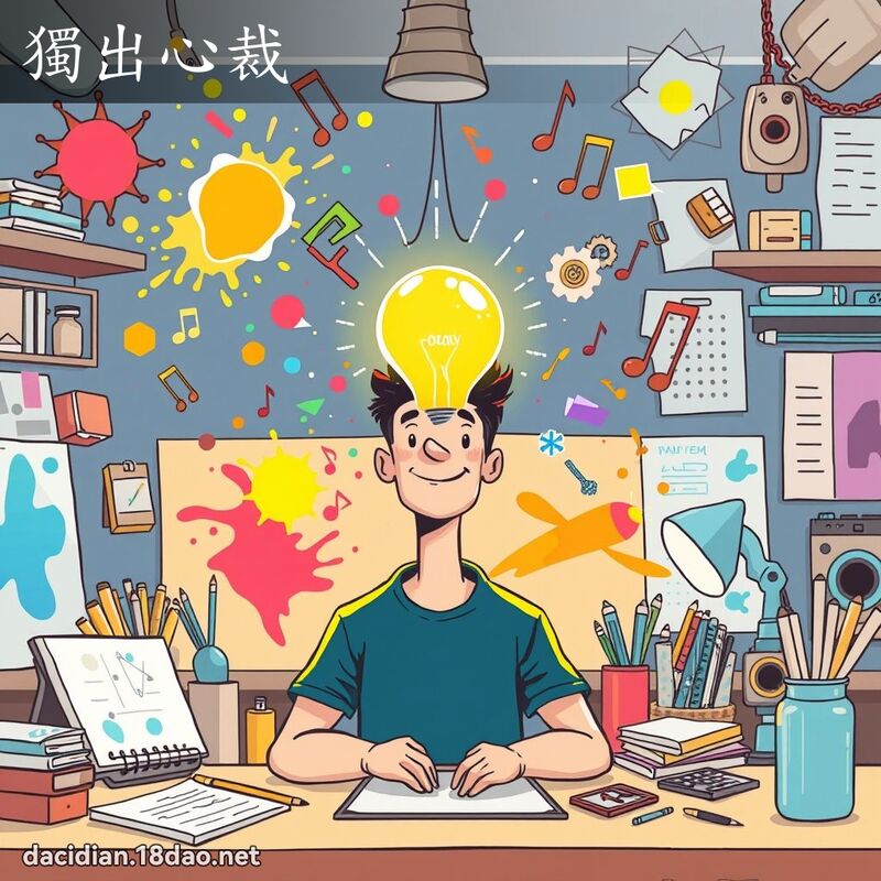 獨出心裁 - 國語大辭典配圖