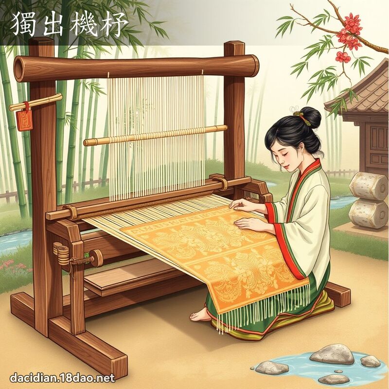 獨出機杼 - 國語大辭典配圖