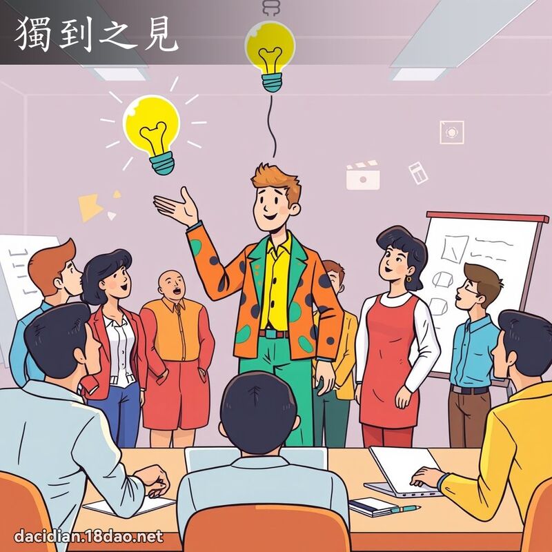 独到之见 - 国语大辞典配图