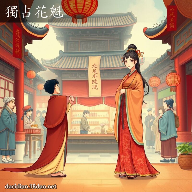 獨占花魁 - 國語大辭典配圖