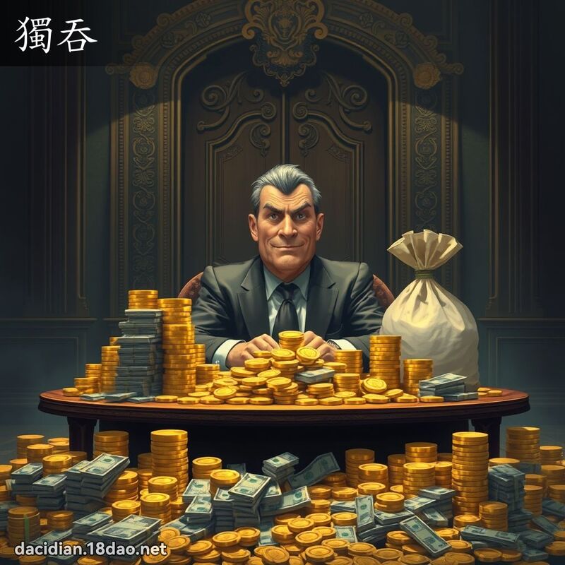 獨吞 - 國語大辭典配圖
