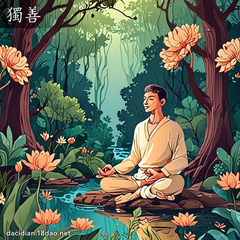 獨善 - 國語大辭典配圖