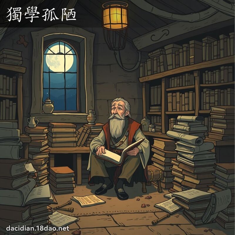 獨學孤陋 - 國語大辭典配圖
