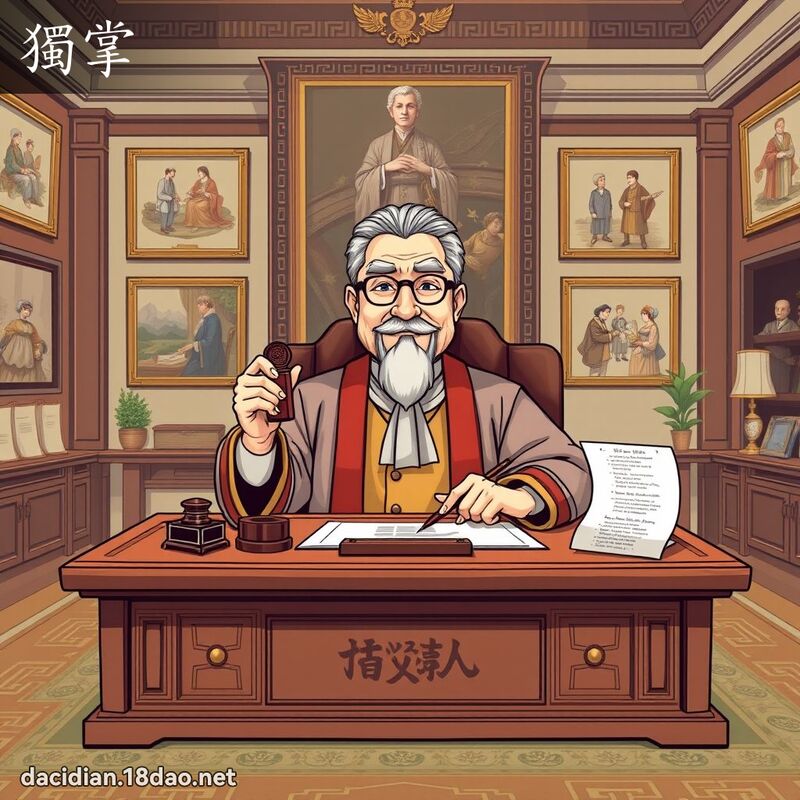獨掌 - 國語大辭典配圖