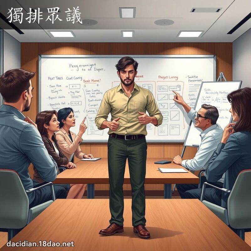独排眾议 - 国语大辞典配图