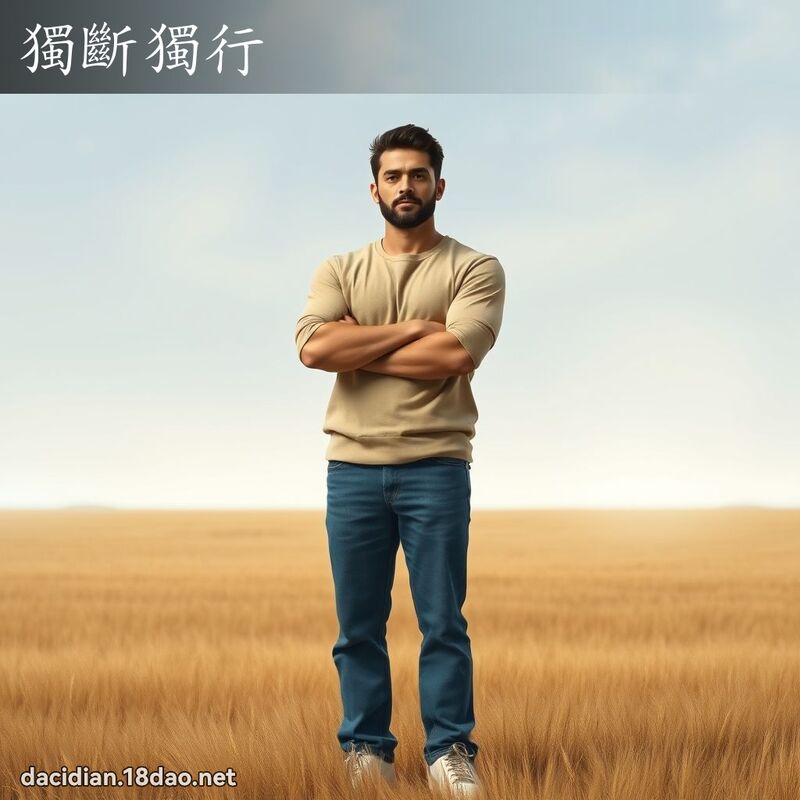獨斷獨行 - 國語大辭典配圖