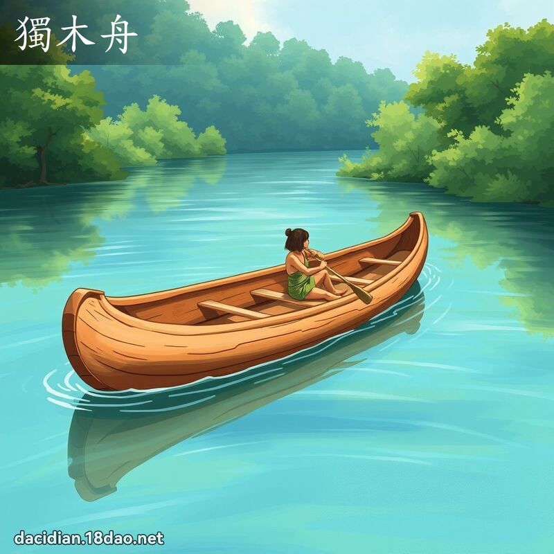 獨木舟 - 國語大辭典配圖