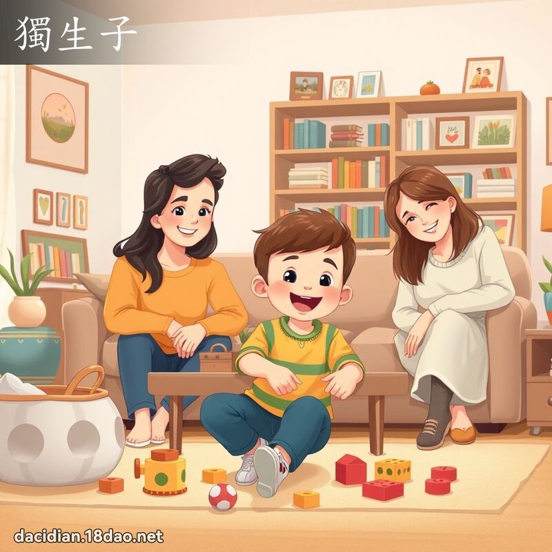 獨生子 - 國語大辭典配圖