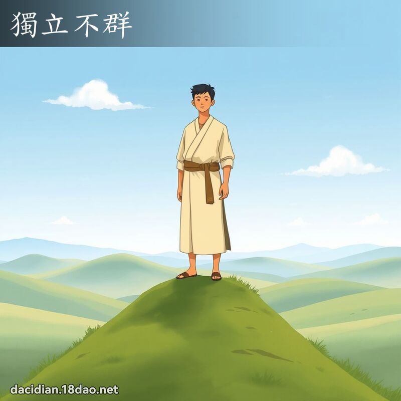 独立不群 - 国语大辞典配图