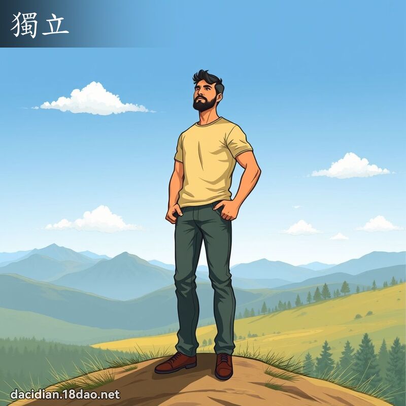 獨立 - 國語大辭典配圖