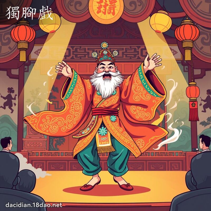 獨腳戲 - 國語大辭典配圖