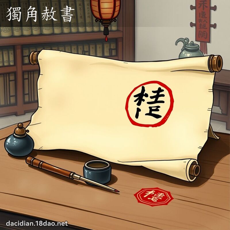 独角赦书 - 国语大辞典配图