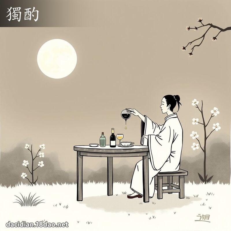 独酌 - 国语大辞典配图