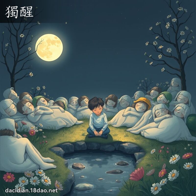 獨醒 - 國語大辭典配圖