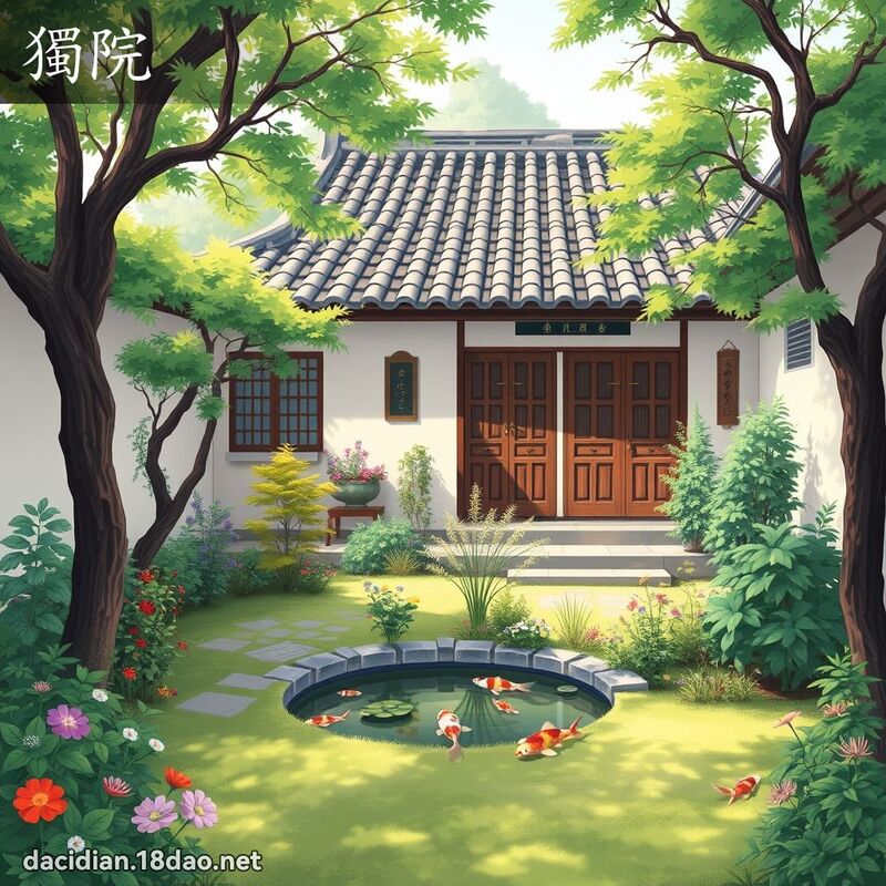 獨院 - 國語大辭典配圖