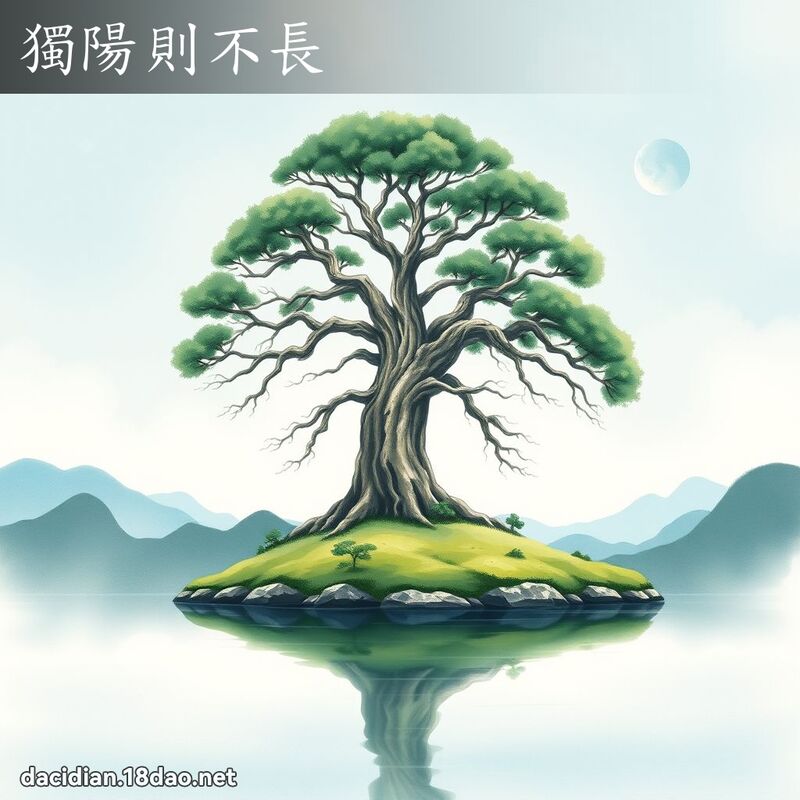独阳则不长 - 国语大辞典配图
