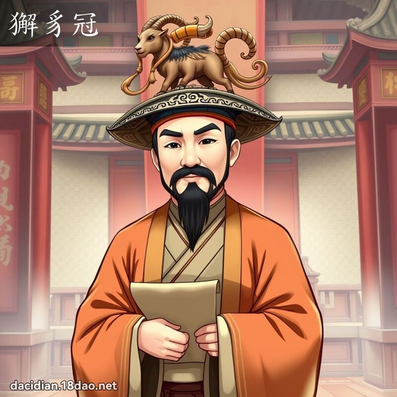 獬豸冠 - 國語大辭典配圖