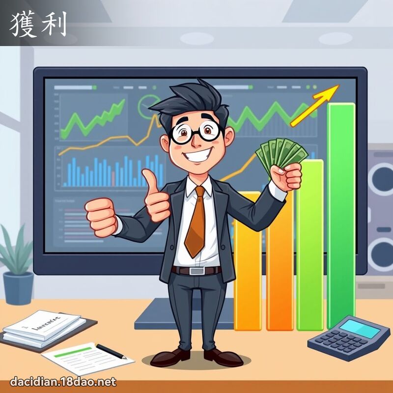 获利 - 国语大辞典配图