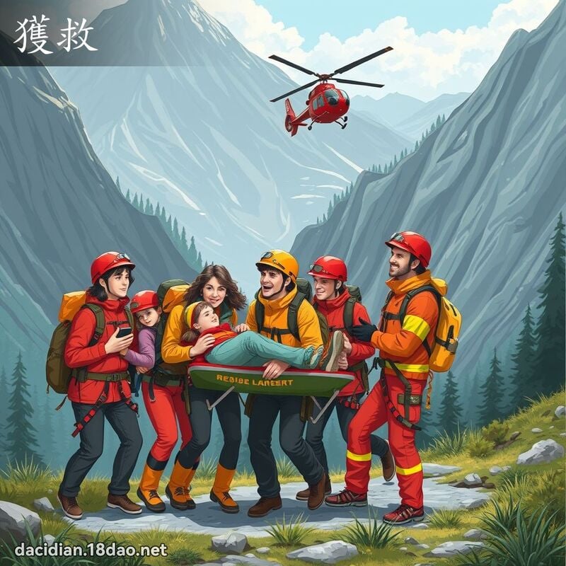 获救 - 国语大辞典配图