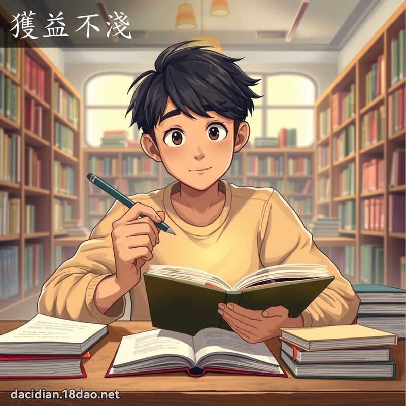 获益不浅 - 国语大辞典配图