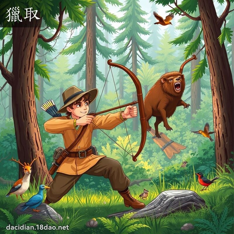 獵取 - 國語大辭典配圖