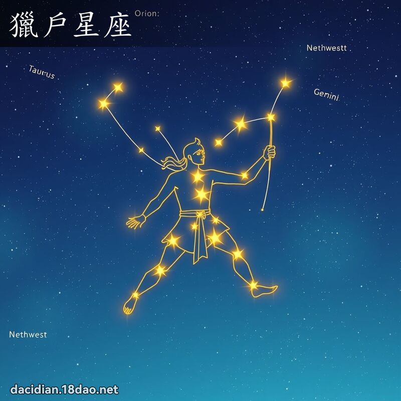 獵戶星座 - 國語大辭典配圖