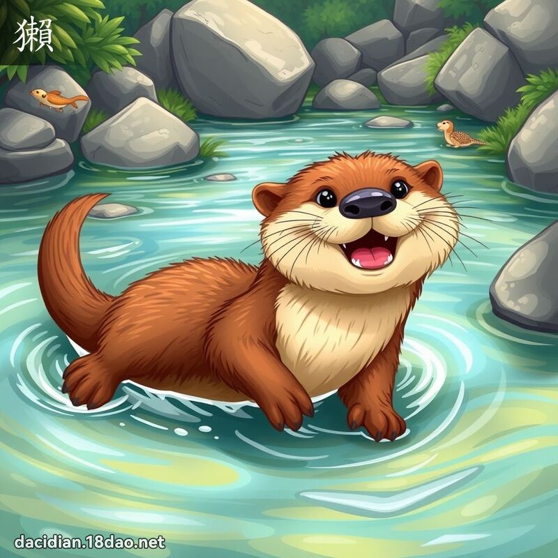 汉字: 獭 (多音字)