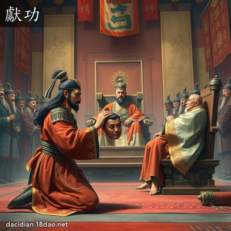 獻功 - 國語大辭典配圖