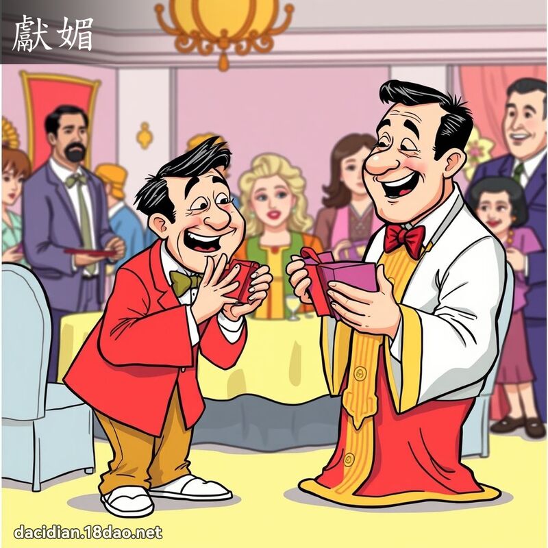 獻媚 - 國語大辭典配圖