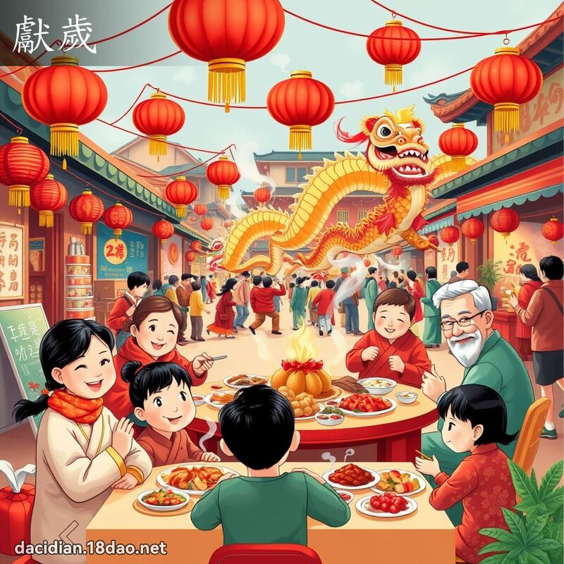 獻歲 - 國語大辭典配圖