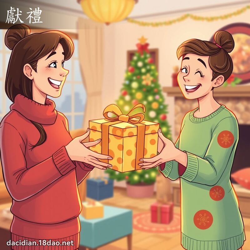 獻禮 - 國語大辭典配圖