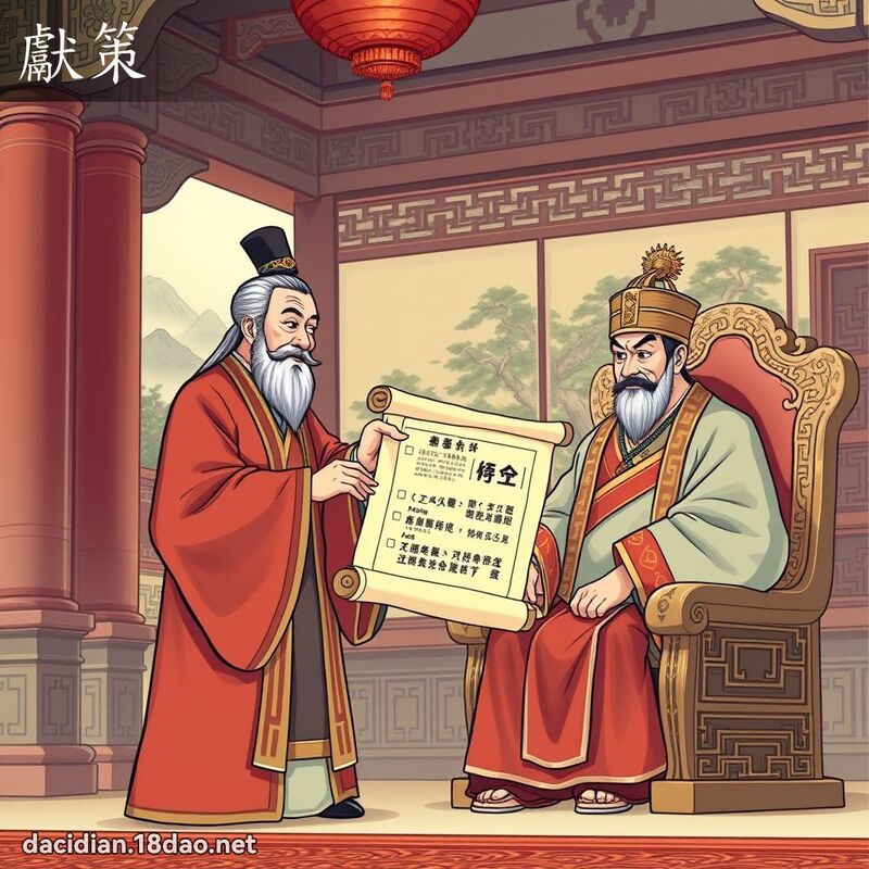 献策 - 国语大辞典配图