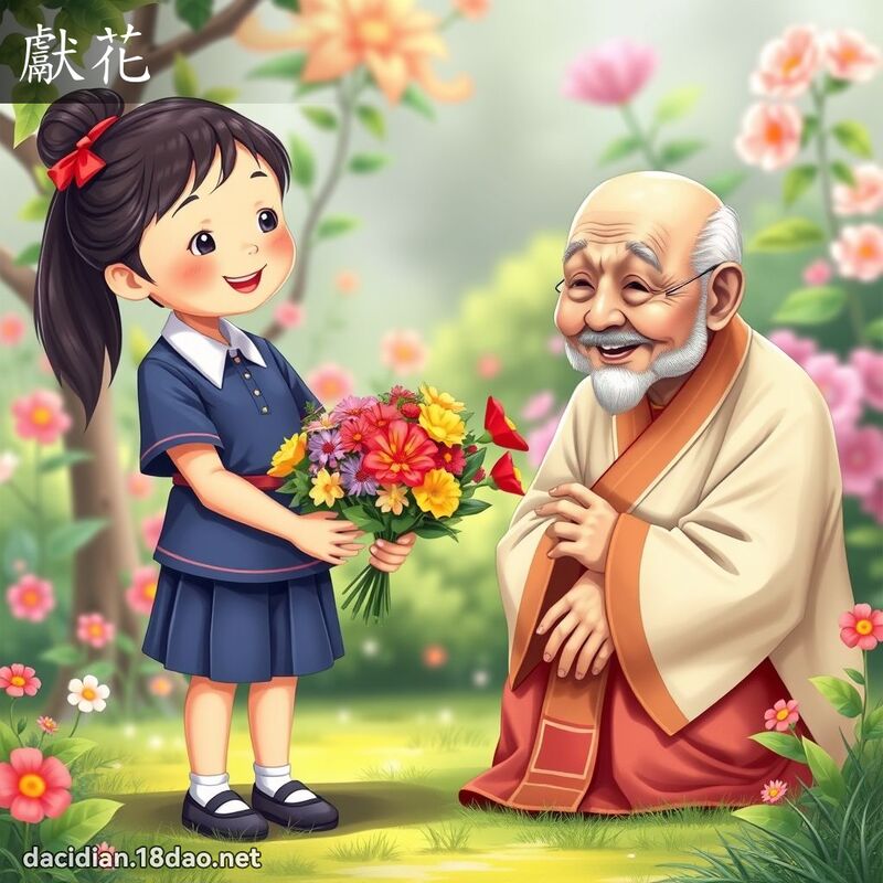 献花 - 国语大辞典配图