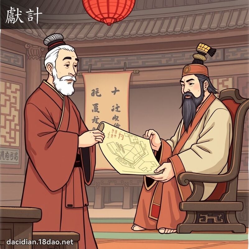 献计 - 国语大辞典配图