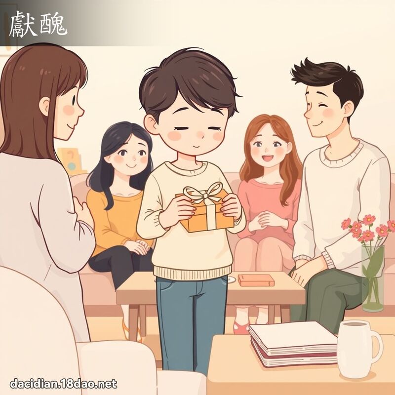 獻醜 - 國語大辭典配圖
