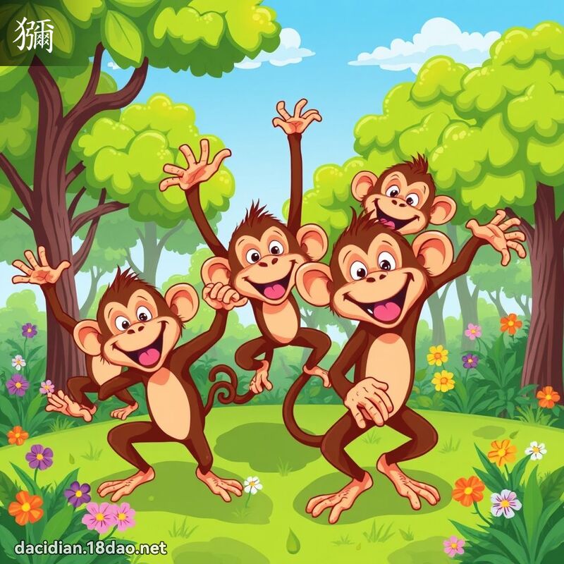 獼 - 國語大辭典配圖