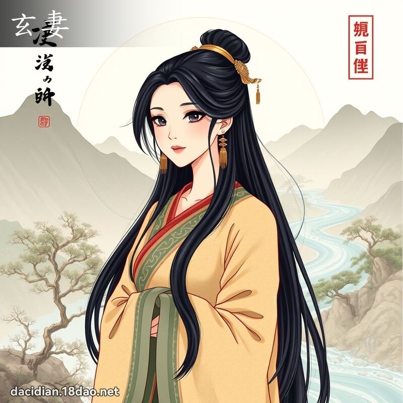 玄妻 - 國語大辭典配圖
