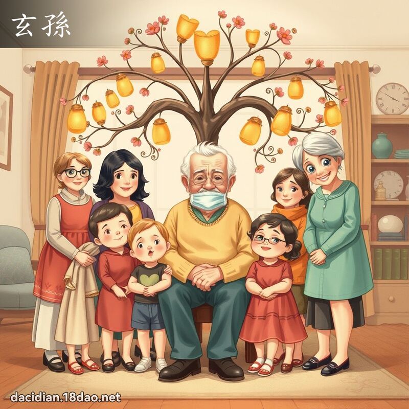 玄孫 - 國語大辭典配圖