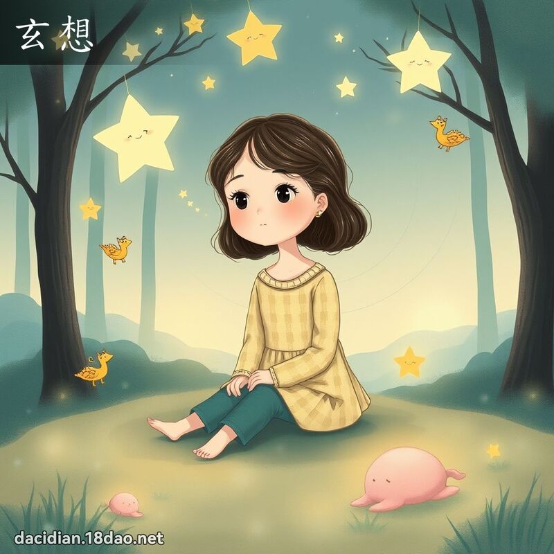 玄想 - 國語大辭典配圖