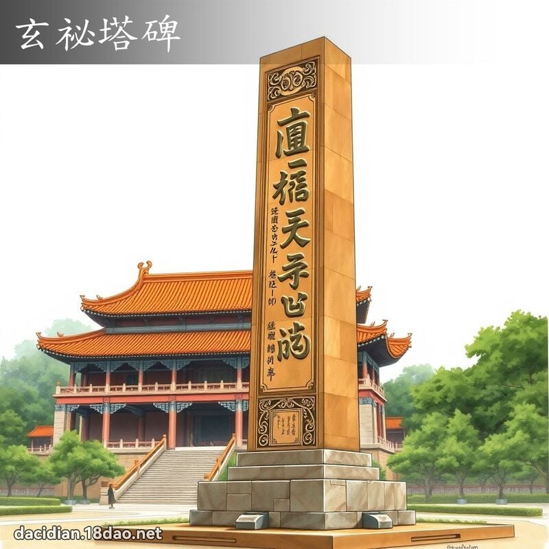 玄祕塔碑 - 国语大辞典配图