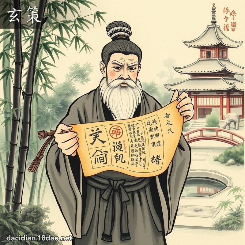 玄策 - 國語大辭典配圖